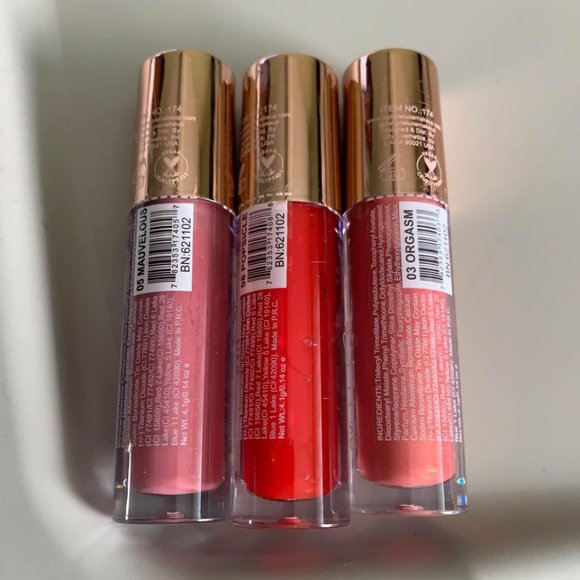 Italia deluxe thirsty pout hi shine lipgloss set of (3) - Picture 3 of 9